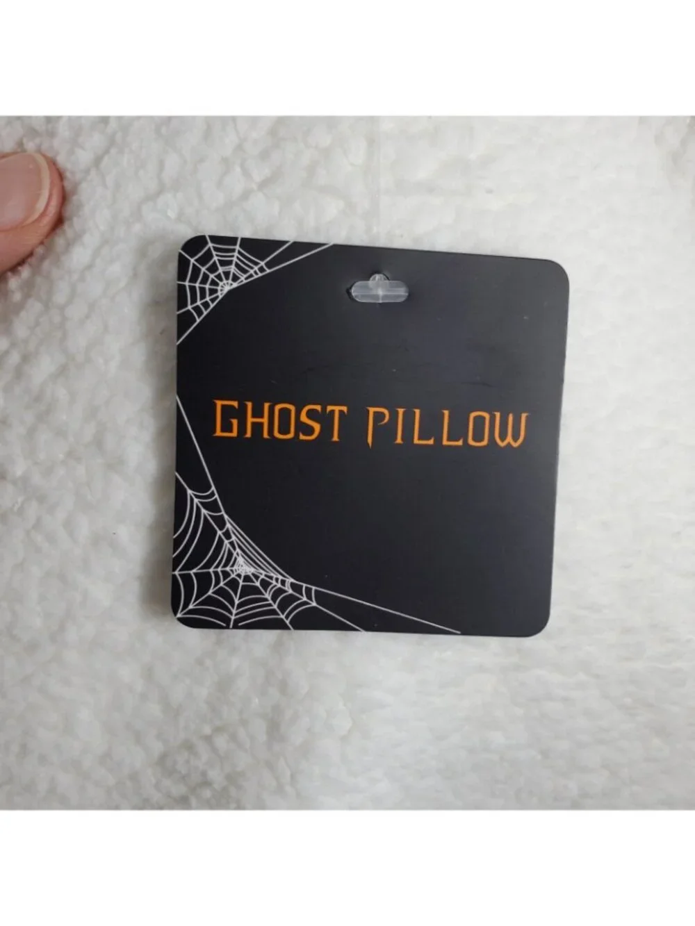 Ghost Pillow w/ Witches Hat & Sherpa Tunic Halloween Decoration New with Tag 16